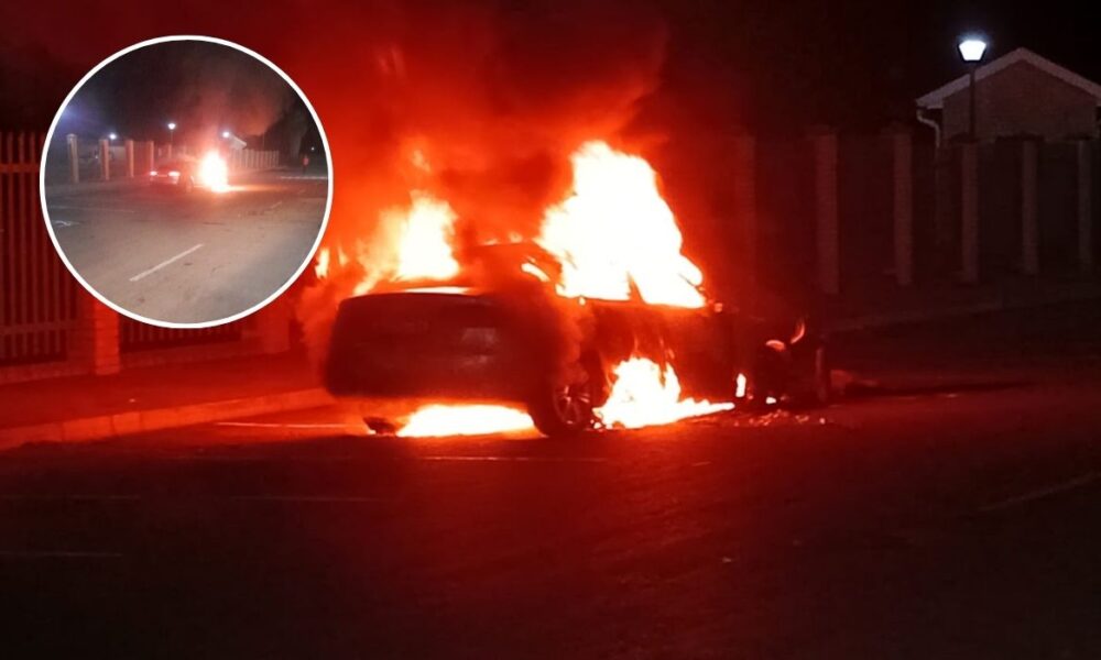 Vehicle Catches Fire at PnP Brewery Lane parking in Komani