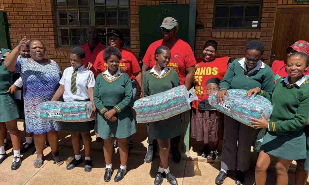 EFF Enoch Mgijima Donates Sanitary Towels in Tarkastad