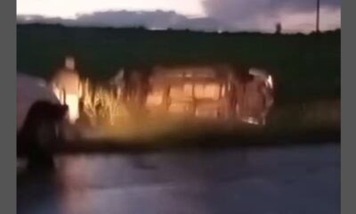 Vehicle Rolls on R67 Near Dicla Outside Komani