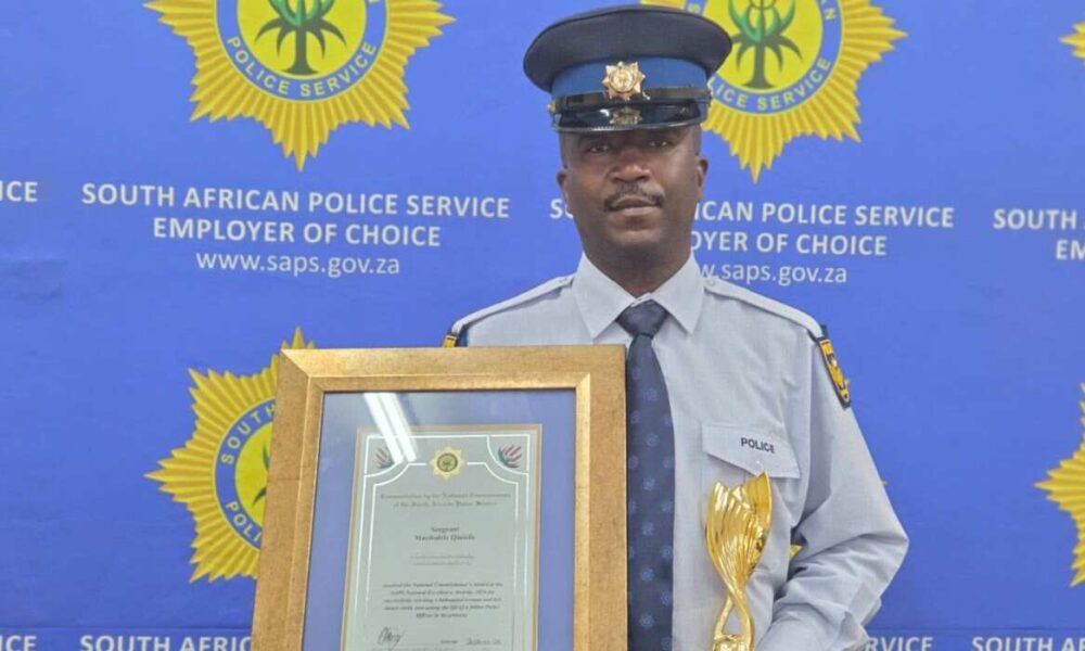 SAPS Officer Honoured for Bravery After Hostage Rescue in Lady Frere