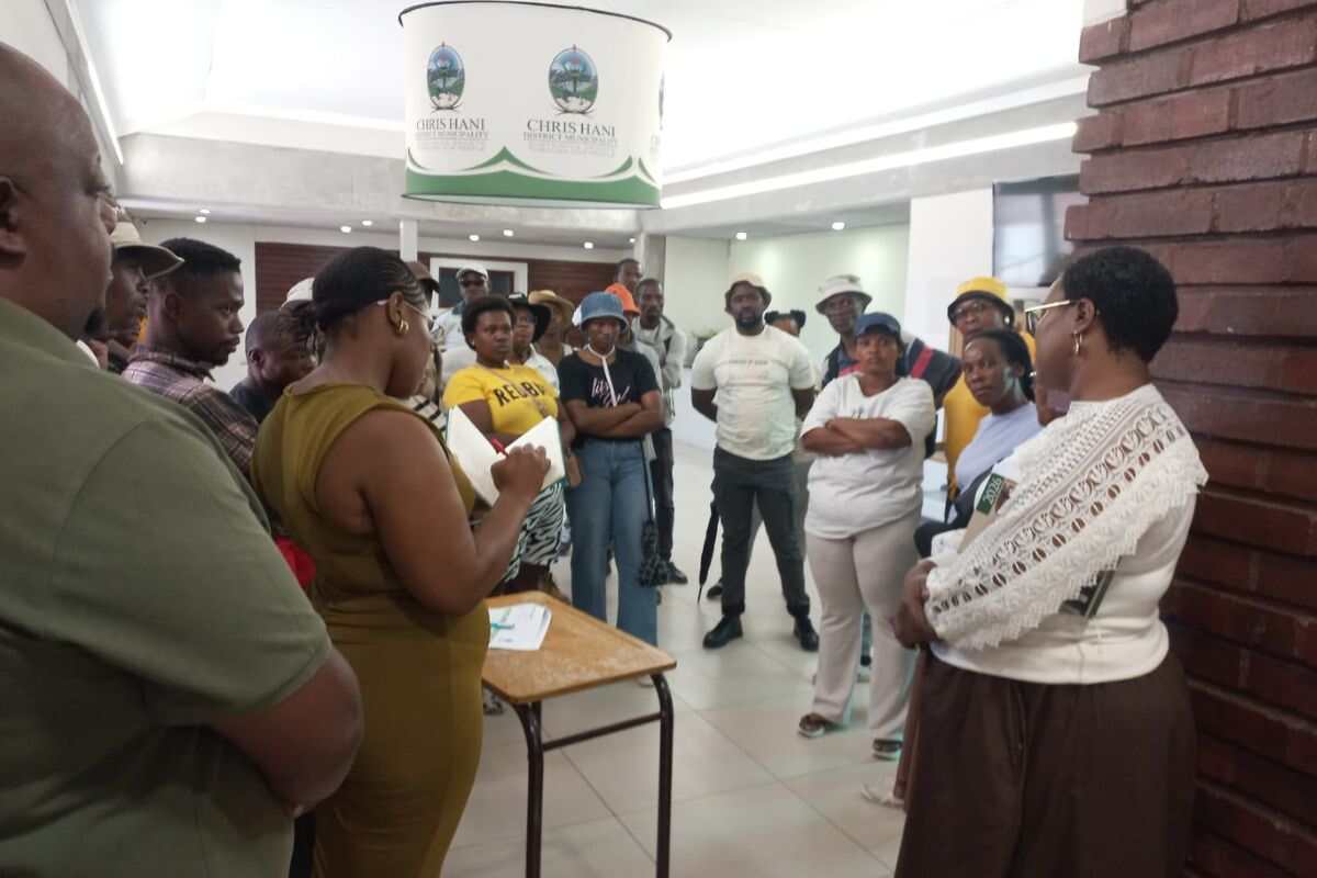 Security officers enter Chris Hani offices demanding their salaries