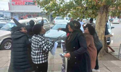 Protesters show support for complainant in Komani court case