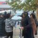 Protesters show support for complainant in Komani court case