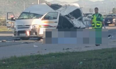 JUST IN: Seven killed in taxi and bus crash as investigation begins